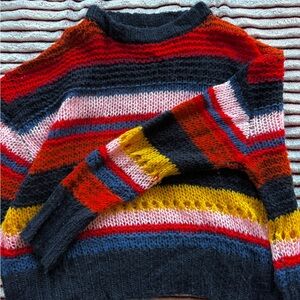 Moon & Madison Red Pink Crewneck Sweater